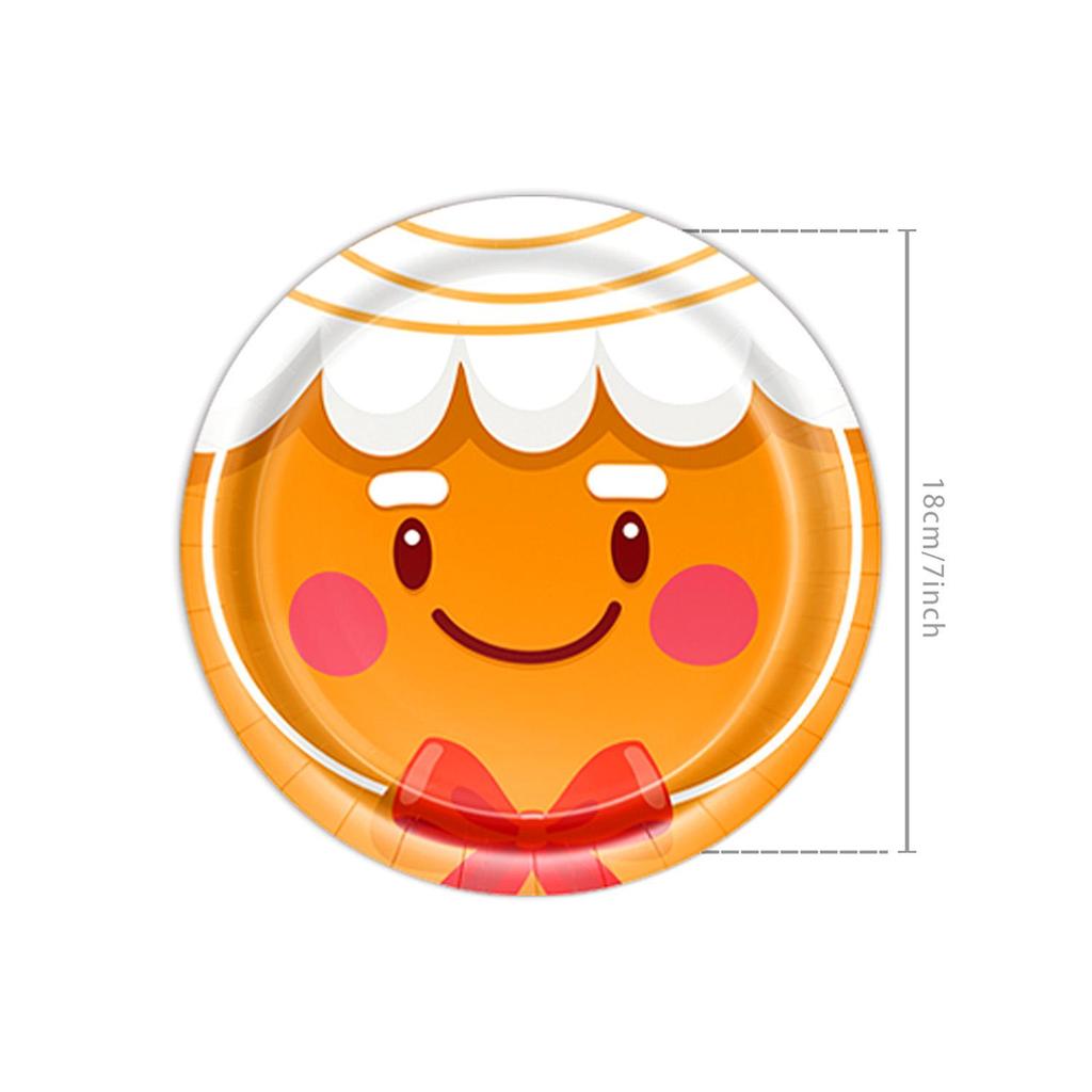 Neues Weihnachts-Cartoon Kinderparty Einweggeschirr-Set: Teller, Tassen, Servietten, Dekorationen