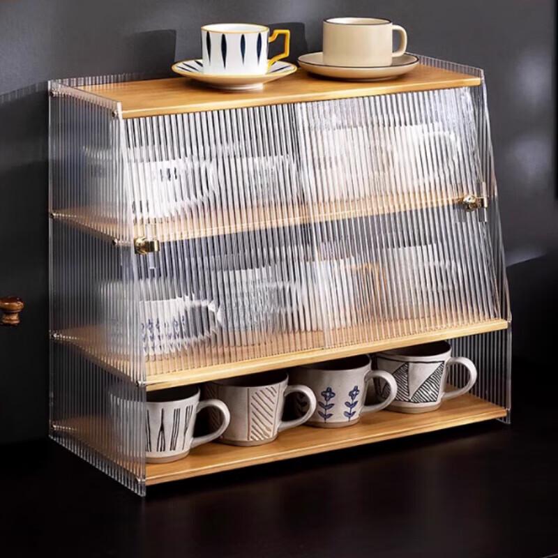 Modern Dustproof Kitchen Cup Storage Rack