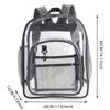 Transparent Backpack Waterproof PVC Storage Bag Large Capacity Student Backpack