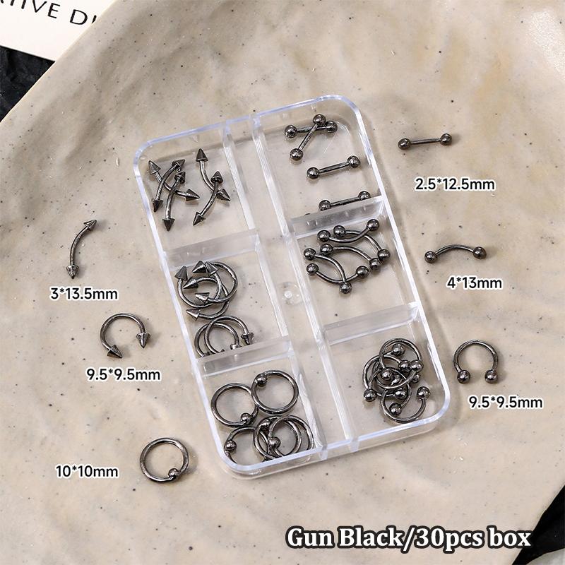 

20/30/60 шт. Сплав Ретро Круглые Шармы для Нейл-Арта 3D Панк Стиль Черно-Белые Детали для Ногтей Украшение для Ногтей Маникюрные Аксессуары