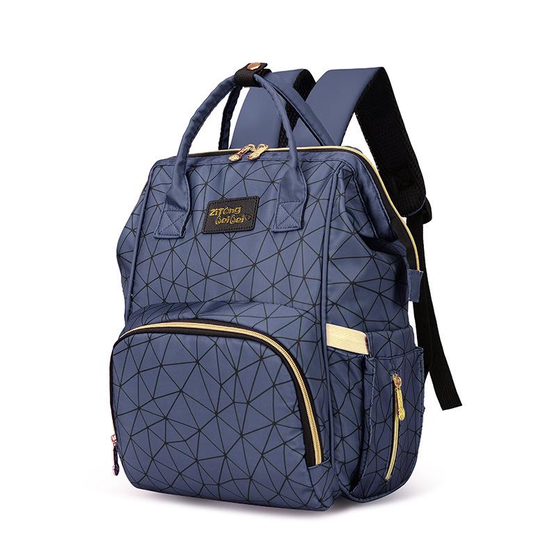 

2025 Fashion Mommy Bag: Large-Capacity Multifunctional Backpack for Mom and Baby синій