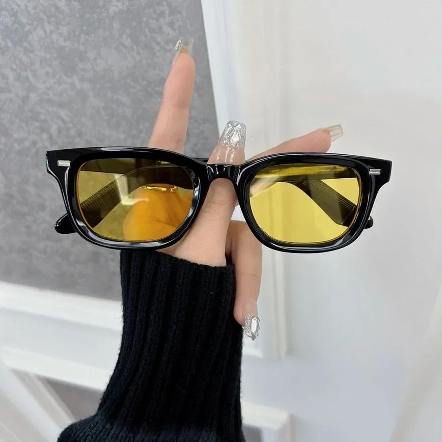 Brand Designer Sunglasses Men Women Vintage Travel Shades Classic Sun Glasses Male Fashion Plain Rectangle