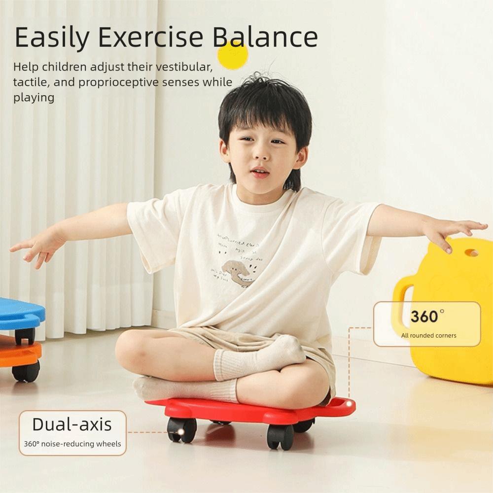 Dětská 4kolová koloběžka odolná proti opotřebení, tichý design, koloběžka pro motorické dovednosti, pro domácí použití