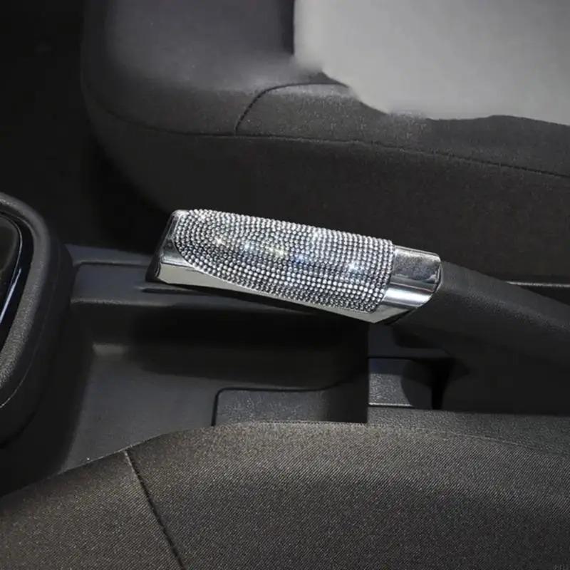 Samochodowa osłona hamulca ręcznego Wysadzana diamentami stylizacja Bling akcesoria do modyfikacji wnętrza auta Przekładnia osłona hamulca ręcznego dla kobiet Dziewczyn