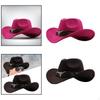 2pcs Casual Cowboy Hats Party Adults Women Men Carnival Autumn Cowgirl Caps