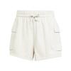 Essentials Loose Fit Fashion Simple Workwear Three-Quarter Casual Shorts Women Shorts Beige White JC5699