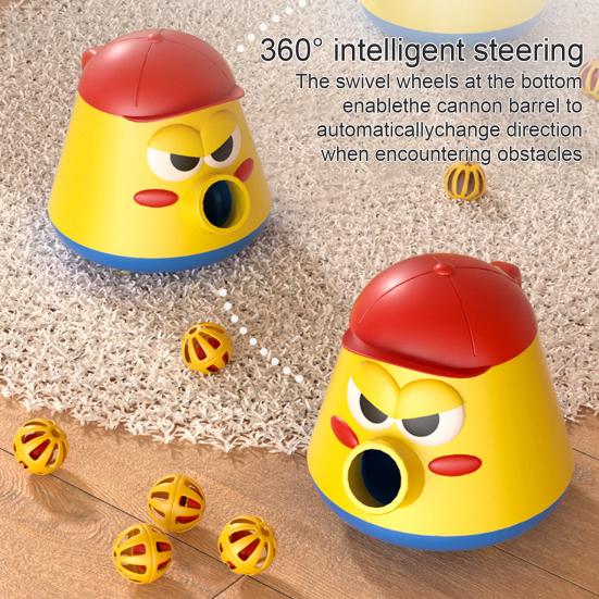 Kids Vacuum Cleaner Toy Set with Push Walker Bell Ball Spade 360 Degrees Rotating Tackle Throwing Game Skill Development Hand-Eye Coordination