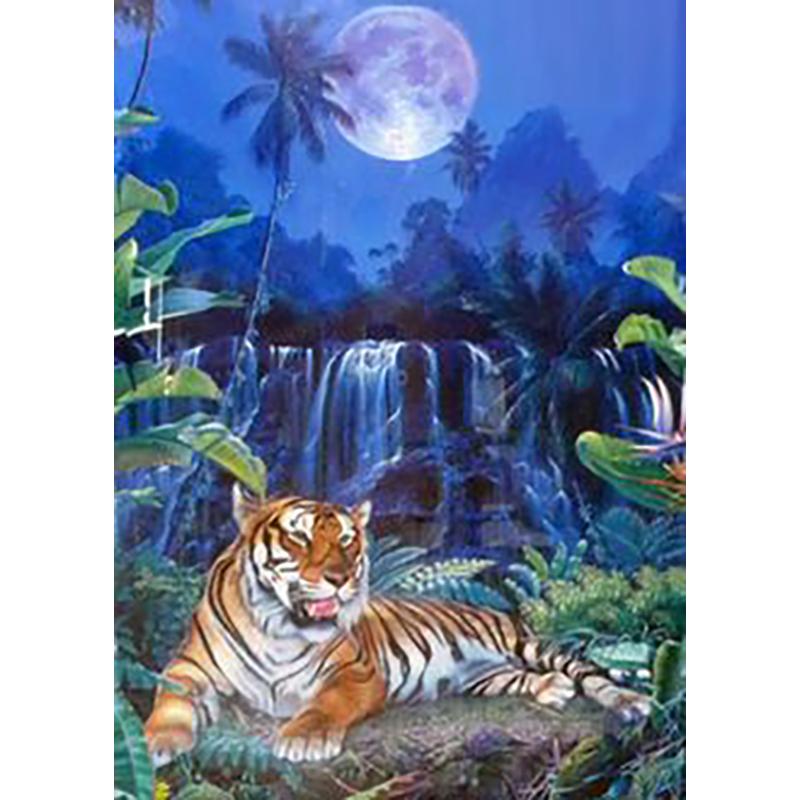 5D DIY Diamond Painting Animal Rhinestone Tiger Diamond Embroidery Wall Art Picture Mosaic Home Decoration Handmade Gift Kit