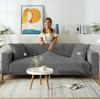 2-Seater Sofa Cover, Grey Velvet