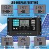 Solar Panel Regulator with LCD Display Double USB Port Solar Charging Controller for 12V 24V Systems Improved Control