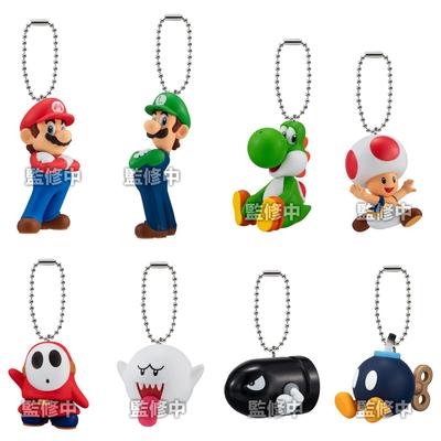 Super Mario Mascot Charm Collection 10 Pieces BOX Τσίχλα [Bandai] (Παιχνίδι καραμέλας)