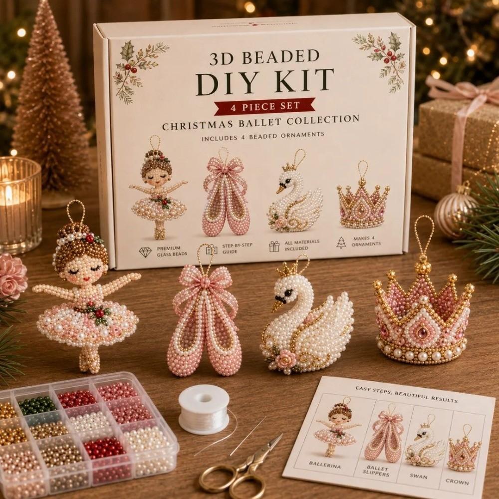 Kerstman Kerst Parel Kunst Ambachtelijke Set Hond Kat Sneeuwpop Hert DIY Kralen Ambachtelijke Set Dieren Creatieve Handgemaakte Ornamenten Ambachtelijke Set