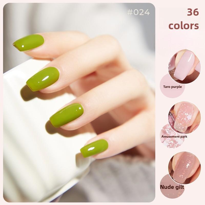 Water-based Nail Polish No-bake Long-lasting Fast-drying Nude Fine Shiny Nail Polish Children's Pregnant Women Transparent Nail Polish