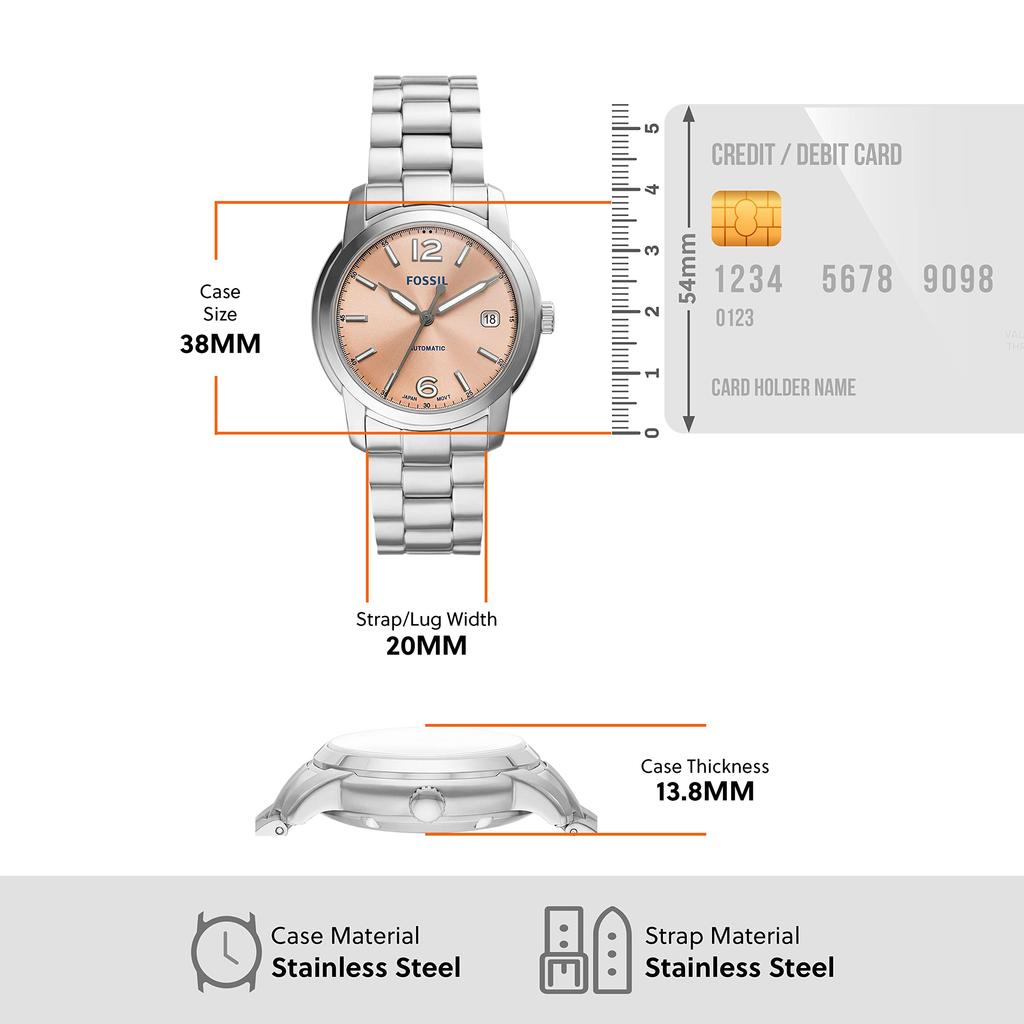FOSSIL HERITAGE Automatic Stainless Steel Watch