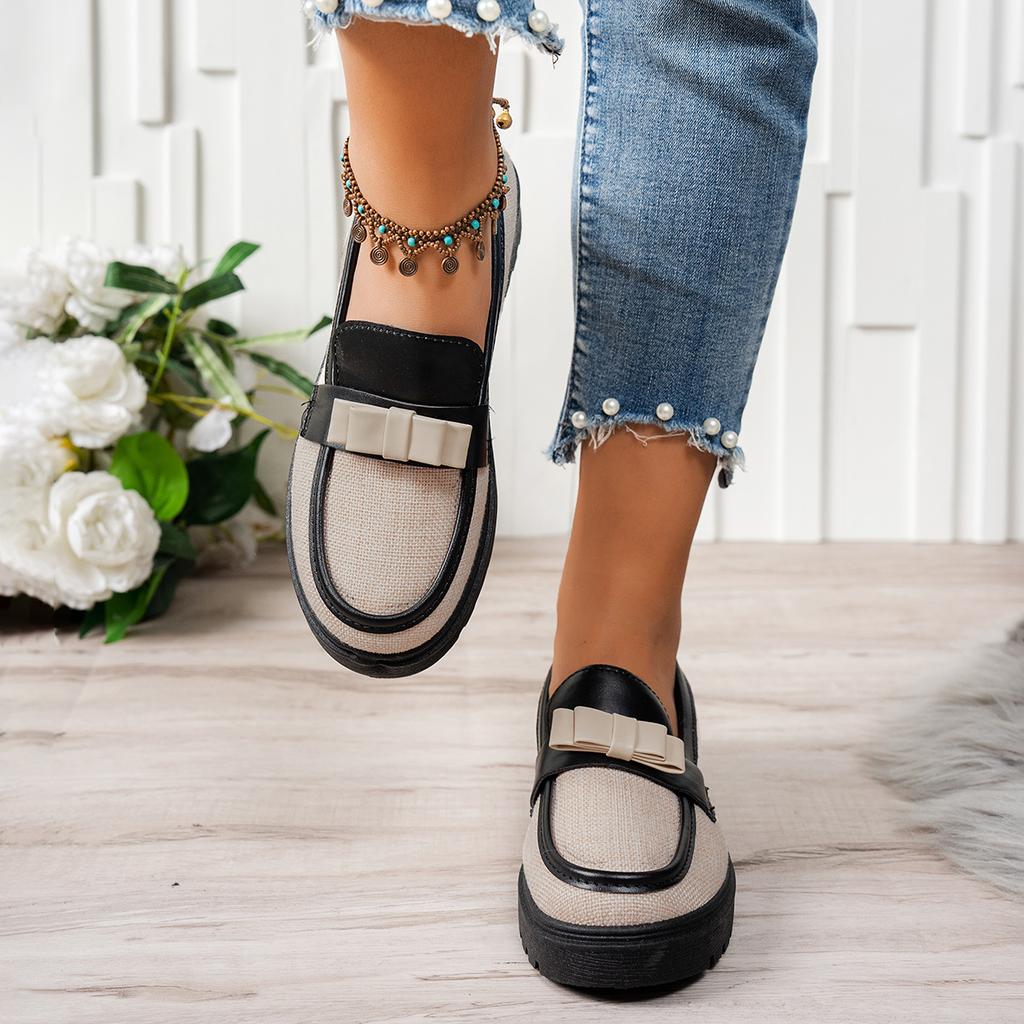 Fashion Shoes Woman Flats Oxfords Soft Slip-on Dress Summer Leather New Comfortable Slip On Grandma Fabric Rubber Spring PU Hoof Heels R