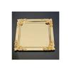 Silver Gold Detailed 18/10 Steel Coffee Presentation Tray 1 Piece