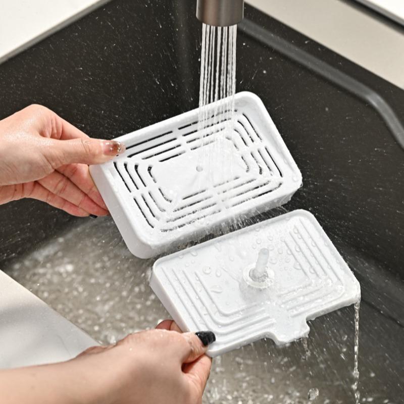 2-In-1 Soap Dispenser Bottle For Detergent Liquid Kitchen Dish Soap Dispenser Kitchen Sponge Dispenser Manual Soap Pump