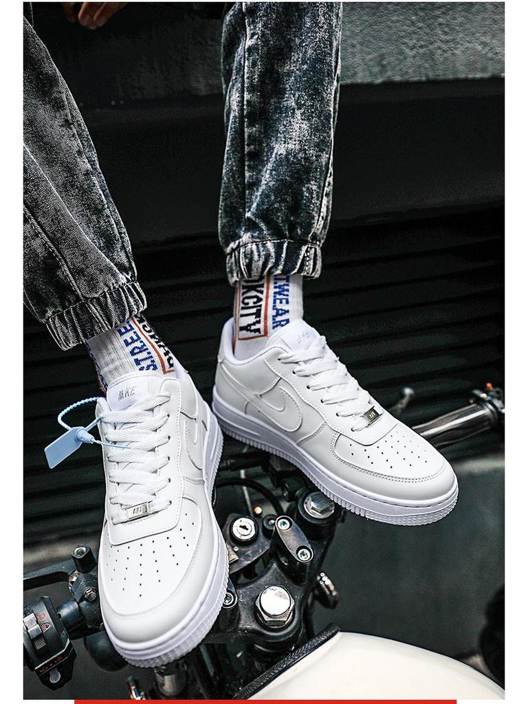 AJ 2024 Herren Air Force One Freizeit-Sneaker - Vielseitig, Dicksohlig, Weiße Schuhe für Paare