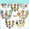 9pc Pokemon Pikachu Colorful Acrylic Doll Perfect Desktop Decor