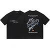 Black Chest Two-line Thin Futuristic Font Tee Minimal Racing Slogan Centered Small Text Oversized Unisex Tops