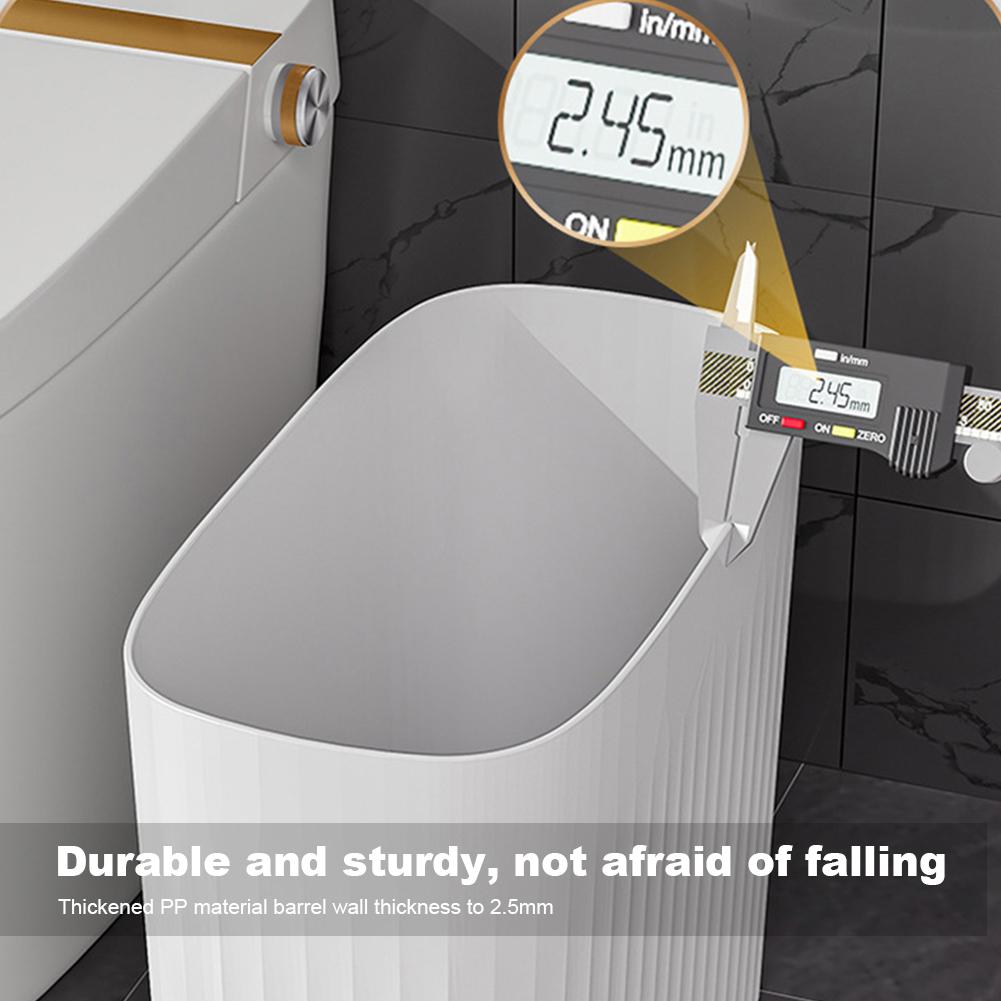 12L odpadkový koš pro domácnost Bez zápachu Úzký odpadkový koš Šetřící prostor Koupelnový úložný kbelík Lisovací typ pro kuchyňské WC