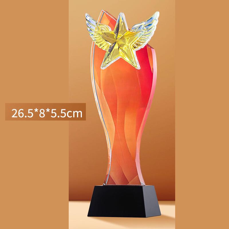 Maßgeschneiderte Kreative Hochwertige Kristalltrophäe, Wettbewerbspreis Jahresversammlung Souvenir, Heimdekoration, Auszeichnungsmedaille für Mitarbeiter, 1 Stück