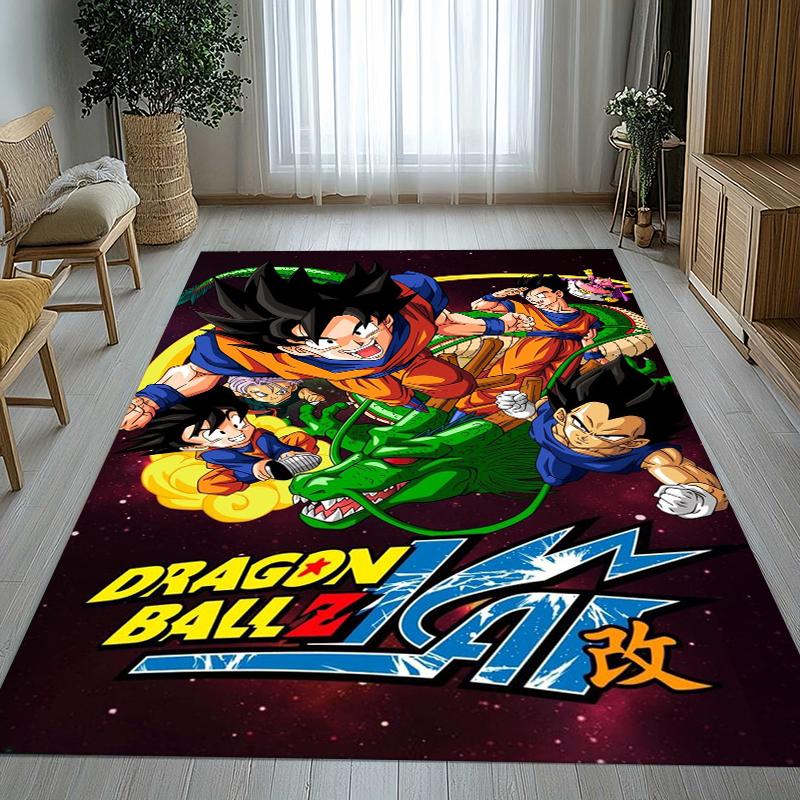 Anime D-Dragon Ball Game Cartoon Living Room Non-Slip Area Rug Soft Carpet for Bedroom Kids Playroom Sofa,Home Decor Doormat