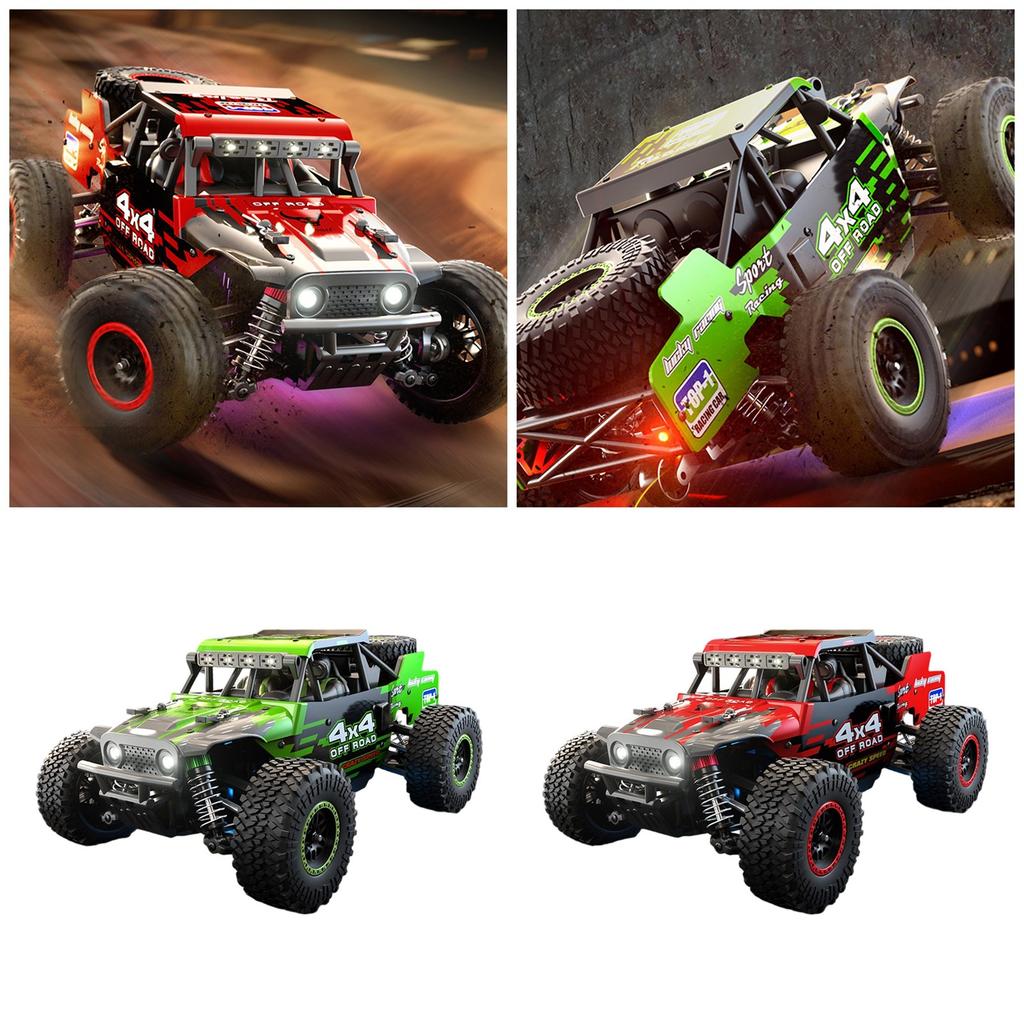 Remote Control Truck Vehicle Toy with LED Headlamp High Speed Model Offroad Car Toy with Four Wheel Drive for Adult Kids