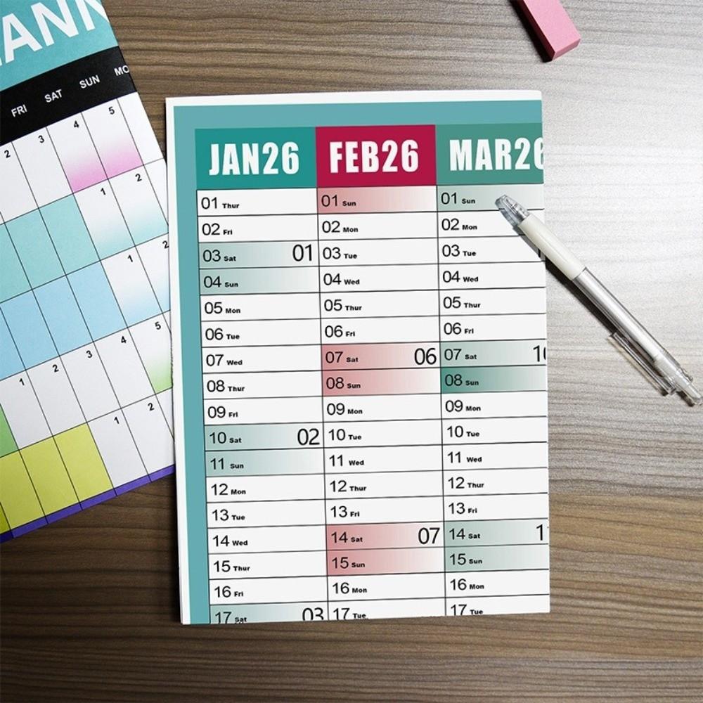 Annual Planner Calendar Planner Sheet 2026 Yearly Planner Sheet Wall Hanging Calendar Home Office