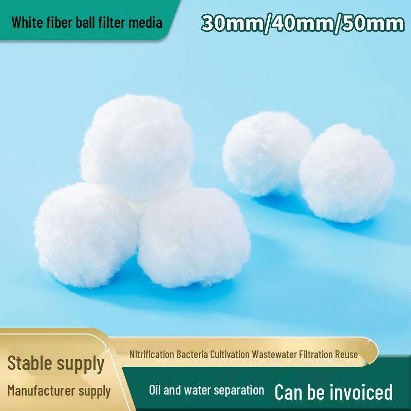 700g Vacuum Packed White Fiber Filter Balls for Swimming Pool Filtration and Sewage Treatment 200g Vacuum Packed