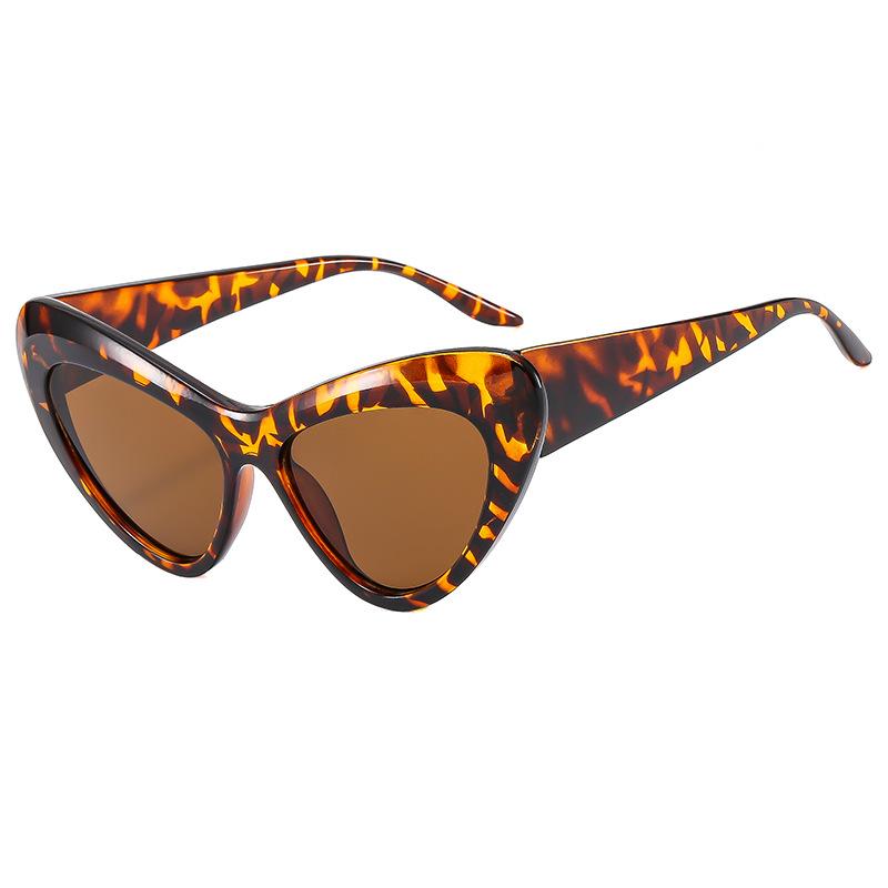 New European and American fashion cat eye frame personalized sunglasses ins trend outdoor street shot Internet celebrity UV protection sunglasses