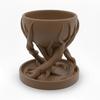Brown Spiral Tree-shaped Designer Flowerpot for Plants