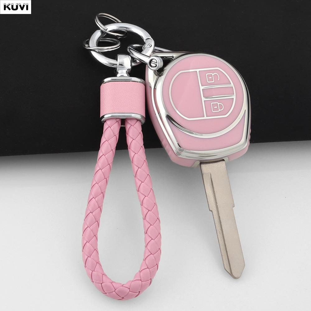 Fashion Tpu Car Key Case Cover For Suzuki Sx4 Window Vitara Amagatarai Swift Grand Liana 2 Buttons Protected Shell Keychain Fob