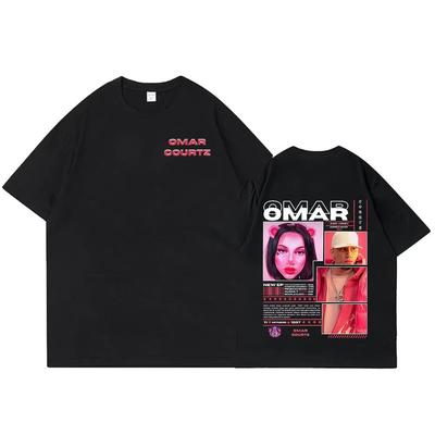Omar Courtz Primera Musa T-Shirts für Damen und Herren, Hip-Hop-Mode, lässige Baumwoll-T-Shirts mit kurzen Ärmeln, Streetwear-Style