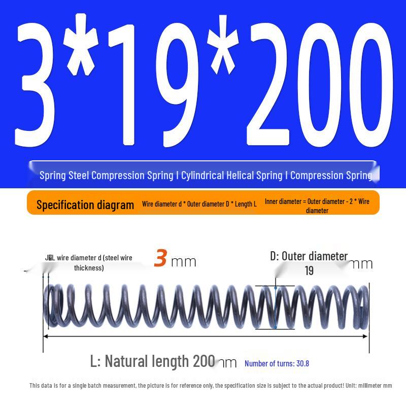 Compression Spring Y-Type Shock Absorbing Coil 3*16/17/18/19/20