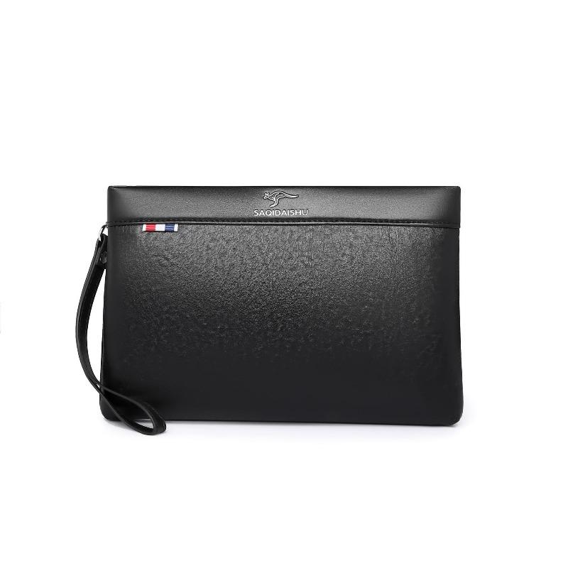 Men's Genuine Leather Underarm Mobile Phone Bag Clutch Bag Business Commuter Long Wallet First Layer Cowhide Bag