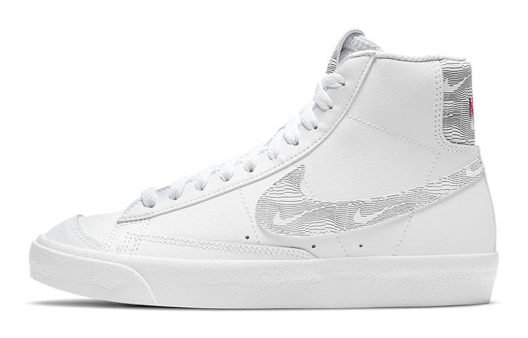 

Nike Blazer Mid 77 White Logo Print GS DJ4624-100 38