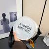 PVC Transparent Shoulder Bag Mini Round Toilet Bag Simple Vacation Beach Bag  Girls