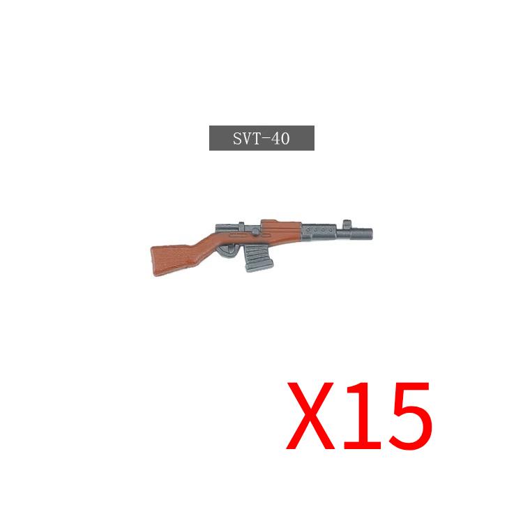 Military Soldiers Figures Weapons Building Blocks Accessories Two-color Guns Assault Sniper Rifles M16 M4 Model Bricks Toy Gift