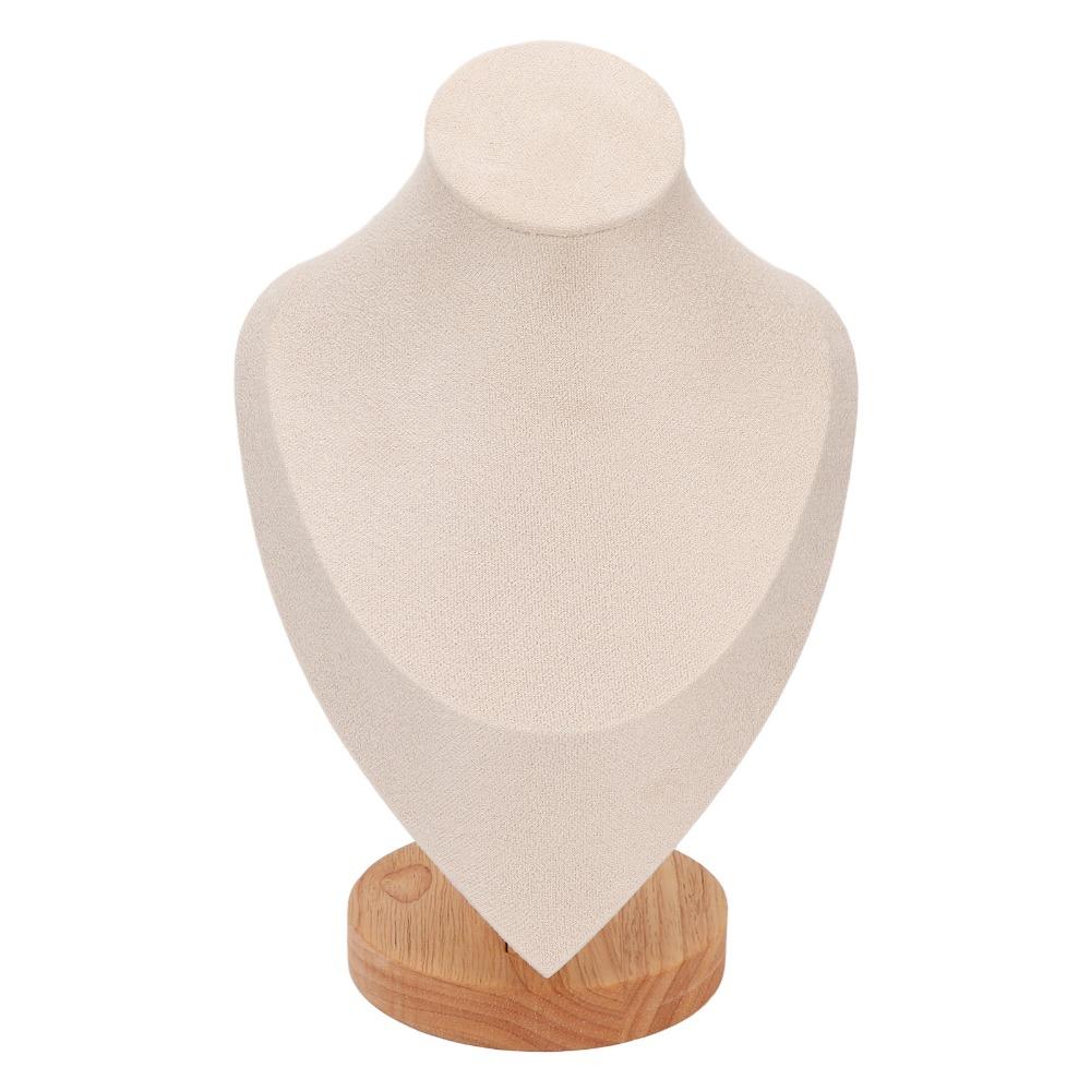 Holz Mittlerer Hals Mannequin Schmuckhalter Handgemachter Schmuck Fertigprodukt Ausstellung