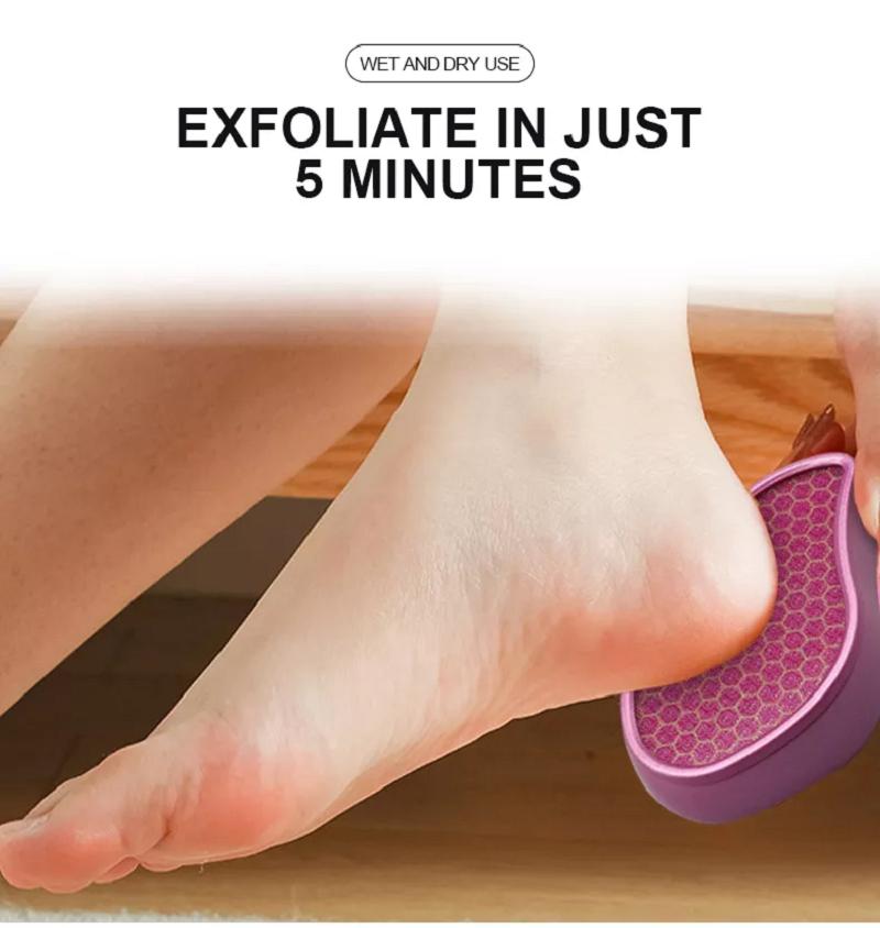 Lima per Piedi in Vetro Nano Cristallo Rimuovi Calli Rasoio Rimuovi Pelle Morta Dura Spaccata Secca Strumento Professionale per Talloni e Piedi Raspa Pedicure