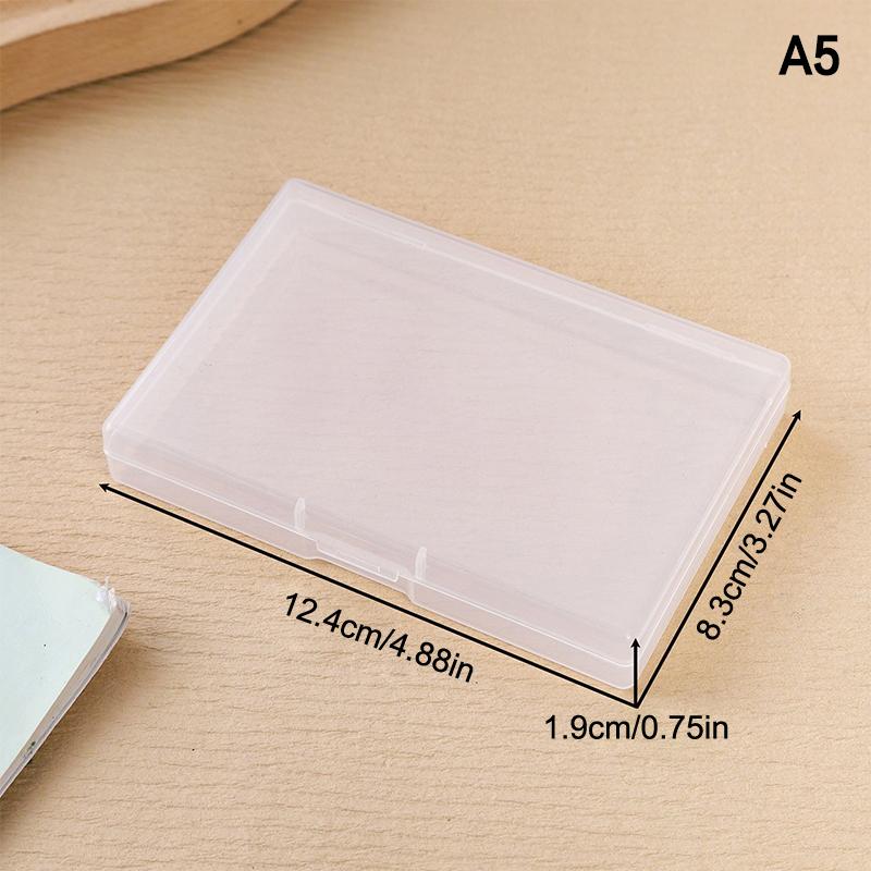 Коробка для хранения покерных карт, прямоугольная пластиковая коробка разных размеров, упаковочная коробка для рыболовных крючков, беруши, косметическая коробка для хранения A5