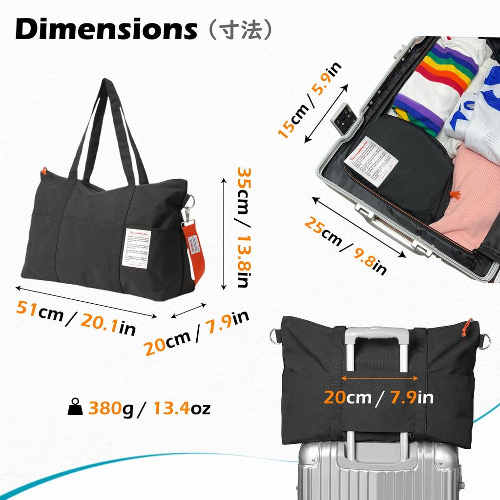 TRIWONDER Boston Travel Large Travel Tote Travel Shoulder School Business Suitcase Carry-on Bag, Bag, Bag, Lightweight, Capacity, Bag, Bag, Bag, Bag,