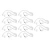 Replacement Acoustic Tube Comfortable Detachable Transparent Clear Acoustic Tube for Motorola Two Way Radio Headphones 10 Pack