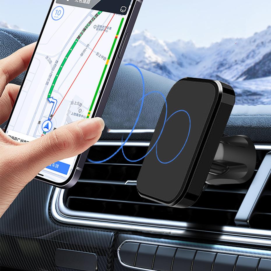 Magnetic Car Phone Holder Universal Strong Car Air Vent Phone Mount Magnet Car Mount Bracket In Car For iPhone Samsung