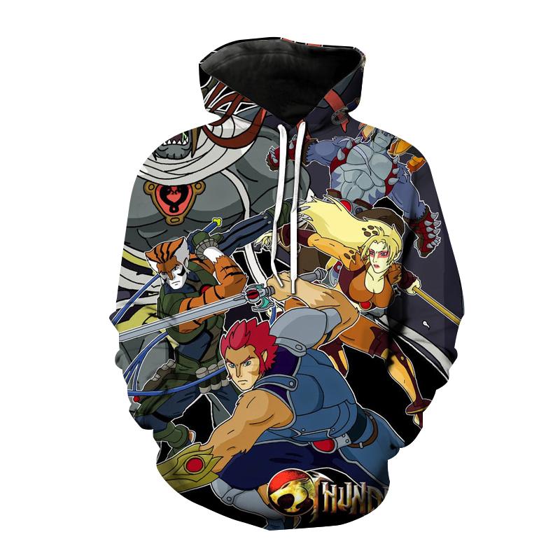 Sword Hero Anime Fleece Hoodie, Men's Thick Warm Autumn Winter Sweatshirt, Warrior Character Print Pullover for Anime Fan Meetups