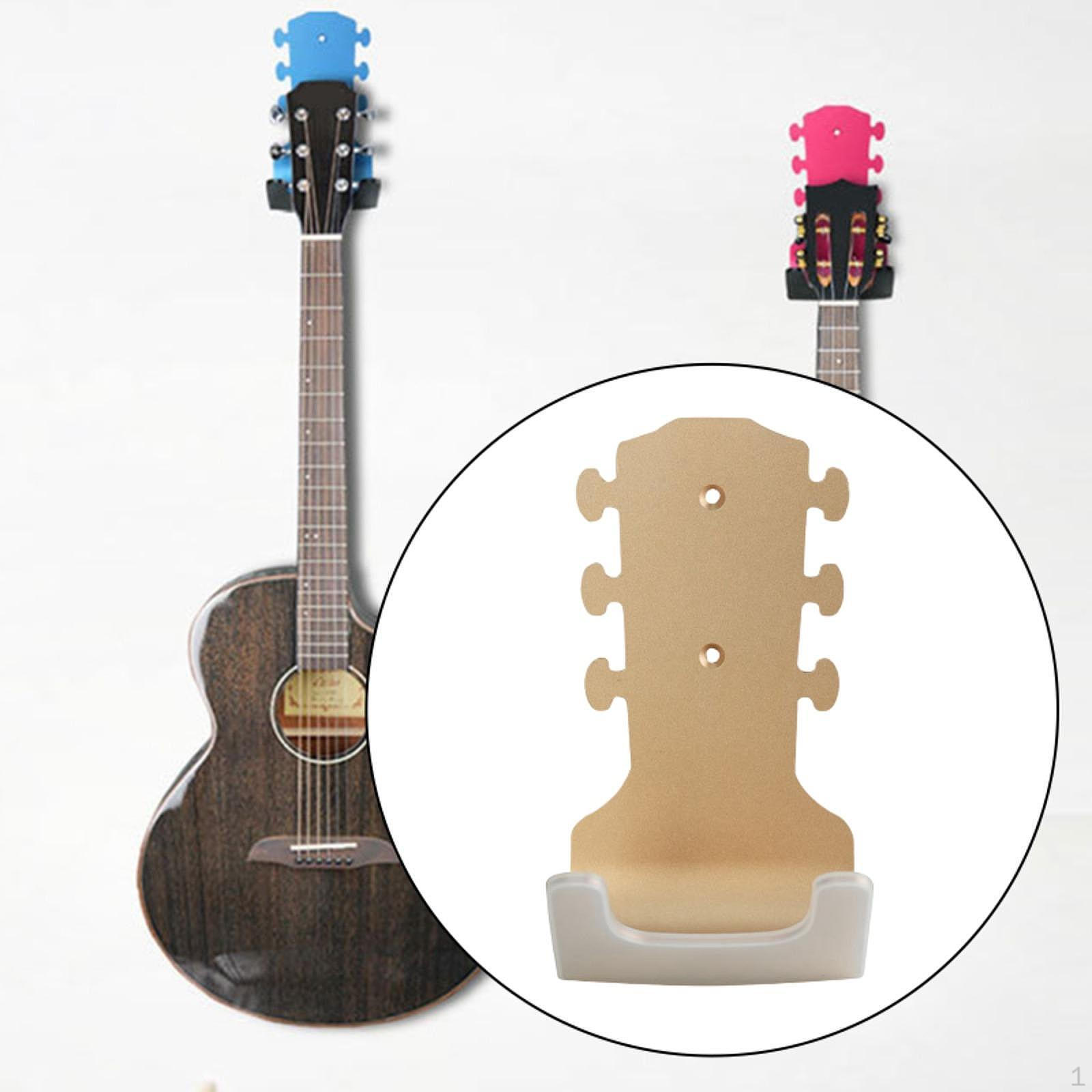 

Настенное крепление для гитары, без стойки для музыкального инструмента, держатель для укулеле, алюминиевый сплав розового золота