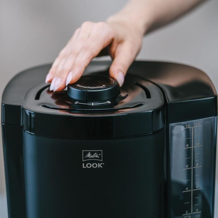 Cafetière - MELITTA - Look V Glass 1025-02 - 1080 W - 1,25 L - Noir