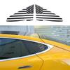 Para Tesla Model S 2014-2025+ Pegatina Decorativa de Cristal para Ventanilla Triangular Trasera de Coche de PVC Accesorios Exteriores