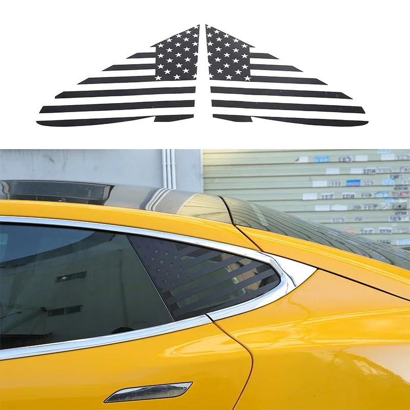 Para Tesla Model S 2014-2025+ Pegatina Decorativa de Cristal para Ventanilla Triangular Trasera de Coche de PVC Accesorios Exteriores